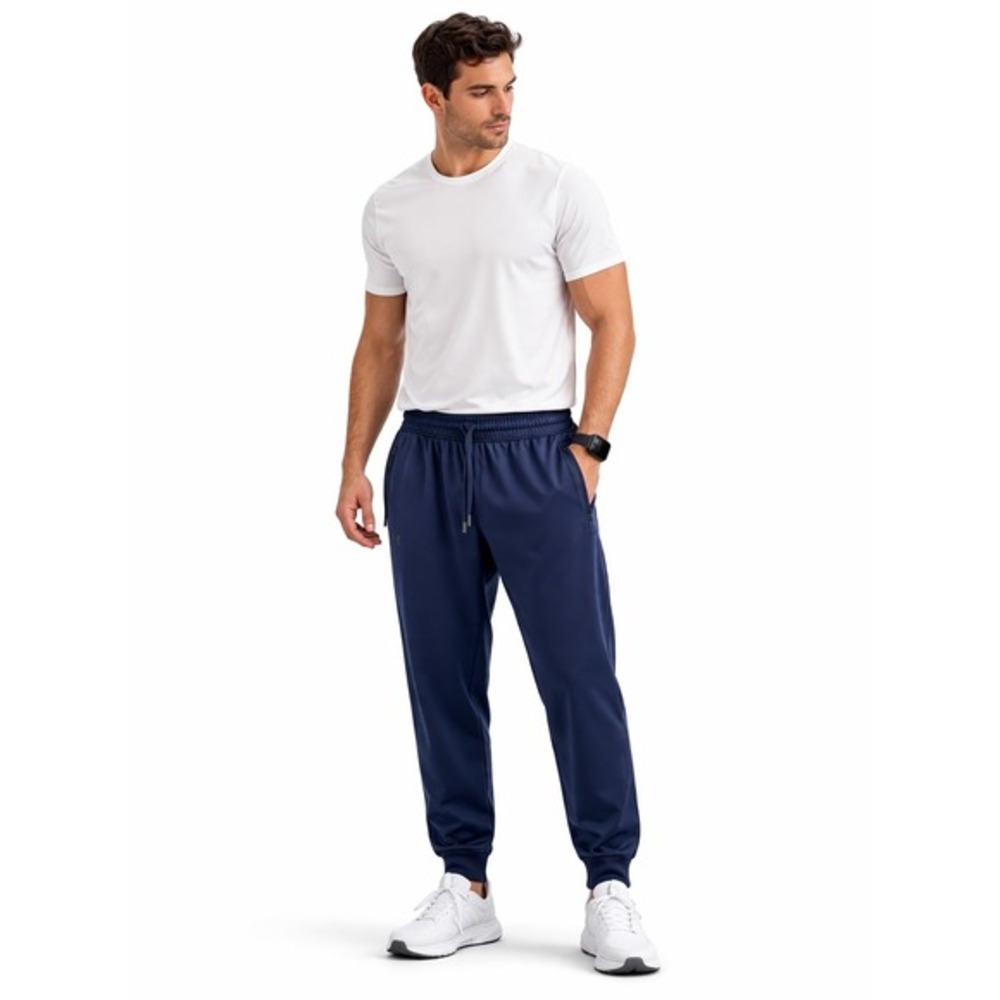 Under Armour Navy Blue Loose Fit Jogger‎ Pants Zipper Pockets 2XL